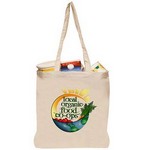 Natural Cotton Fiber Tote Bags (14.5"...