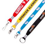 5/8" Pricebuster Flat Polyester Lanyard