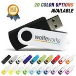 2 GB USB Flash Drive with Metal Swive...