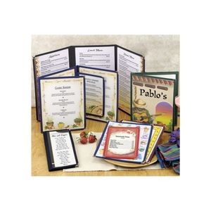 Nylon Sewn Menu-2 View 5.5 X 8.5"